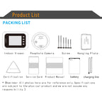 W8-S 2.4 inch Screen 2.0MP Security Camera No Disturb Peephole Viewer, Support TF Card