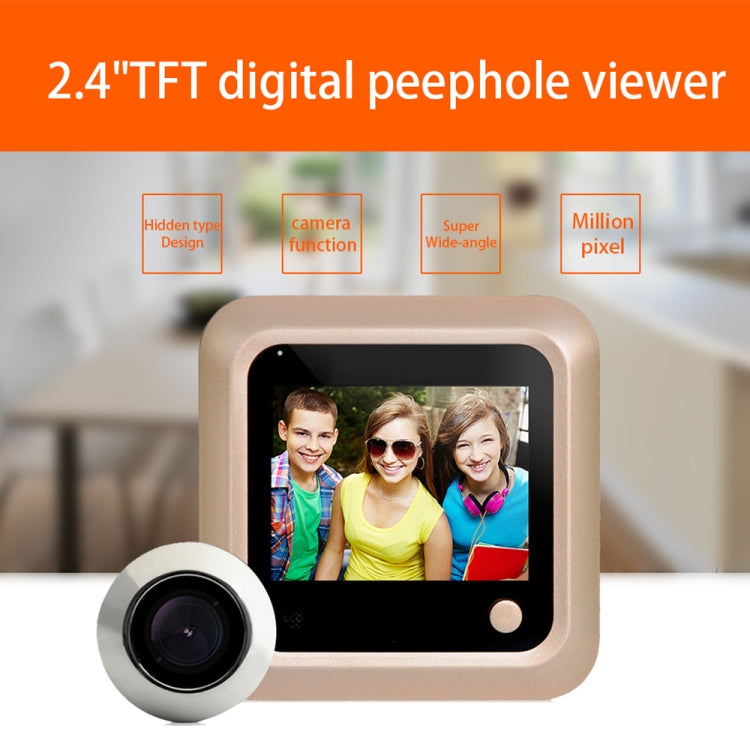 X5 2.4 inch Screen 2.0MP Security Camera No Disturb Peephole Viewer, Support TF Card