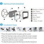 X5 2.4 inch Screen 2.0MP Security Camera No Disturb Peephole Viewer, Support TF Card