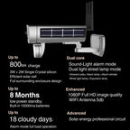 T8 1080P Full HD Solar Battery Ultra Low Power Sound Light Alarm Network Camera, Support Motion Detection, Night Vision, Two Way Audio, TF Card