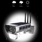 T8 1080P Full HD Solar Battery Ultra Low Power Sound Light Alarm Network Camera, Support Motion Detection, Night Vision, Two Way Audio, TF Card