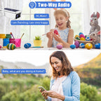 T13-2 1080P HD Solar Powered 2.4GHz WiFi Security Camera without Battery, Support Motion Detection, Night Vision, Two Way Audio, TF Card