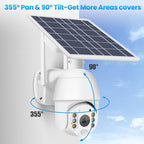 T16 1080P Full HD Solar Powered WiFi Camera, Support PIR Alarm, Night Vision, Two Way Audio, TF Card