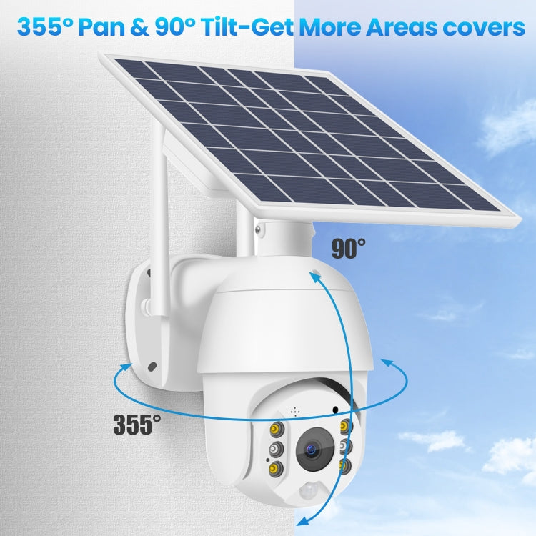 T16 1080P Full HD Solar Powered WiFi Camera, Support PIR Alarm, Night Vision, Two Way Audio, TF Card