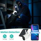 T20 1080P Full HD Solar Powered WiFi Camera, Support Motion Detection, Night Vision, Two Way Audio, TF Card