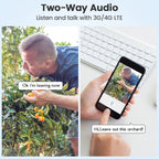 T20 1080P Full HD Solar Powered WiFi Camera, Support Motion Detection, Night Vision, Two Way Audio, TF Card