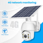 T16 1080P Full HD 4G (US Version) Network Monitoring Solar Powered Camera, Support PIR + Radar Alarm, Night Vision, Two Way Audio, TF Card