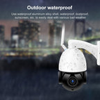 QX5 2.0 Million Pixels 1080P HD 20X Zoom Wireless WiFi Dome Smart Camera, Support Infrared Night Vision / Motion Detection / Voice Intercom / TF Card, AU Plug