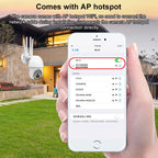 QX38 1080P WiFi High-definition Surveillance Camera Outdoor Dome Camera, Support Night Vision & Two-way Voice & Motion Detection