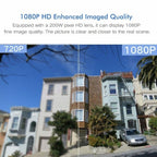 Wireless Surveillance Camera HD PTZ Home Security Outdoor IP66 Waterproof Network Dome Camera, Support Night Vision & Motion Detection & TF Card, US Plug