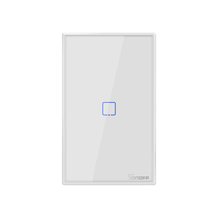 Sonoff T2 Touch 120mm Tempered Glass Panel Wall Switch Smart Home Light Touch Switch, Compatible with Alexa and Google Home, AC 100V-240V, US Plug
