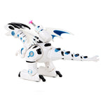 Electric Mechanical Fighting Dinosaur Children Dinosaur Model Toy, Support Walking & Lighting & Sound & Launch Soft Bullet
