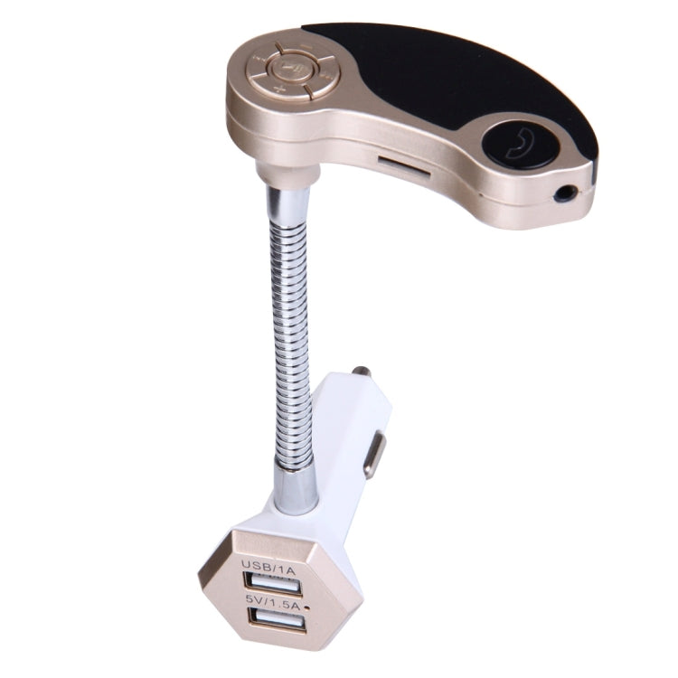 GT86 Dual USB Charger Car Bluetooth FM Transmitter Kit, Support LCD Display / TF Card Music Play / Hands-free