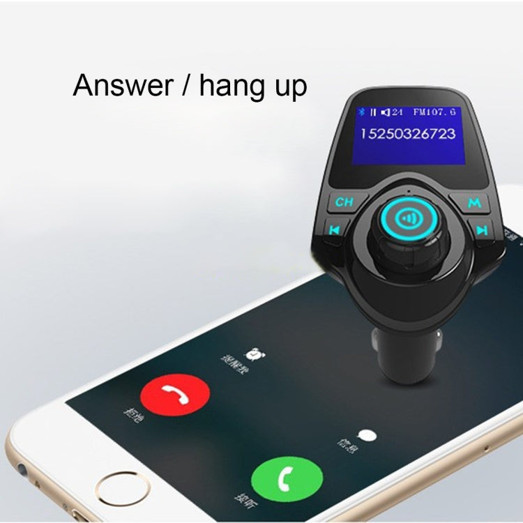 T11 Bluetooth FM Transmitter Car MP3 Player with LED Display, Support Double USB Charge & Handsfree & TF Card & U Disk Music Play Function
