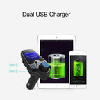 T11 Bluetooth FM Transmitter Car MP3 Player with LED Display, Support Double USB Charge & Handsfree & TF Card & U Disk Music Play Function