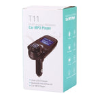 T11 Bluetooth FM Transmitter Car MP3 Player with LED Display, Support Double USB Charge & Handsfree & TF Card & U Disk Music Play Function