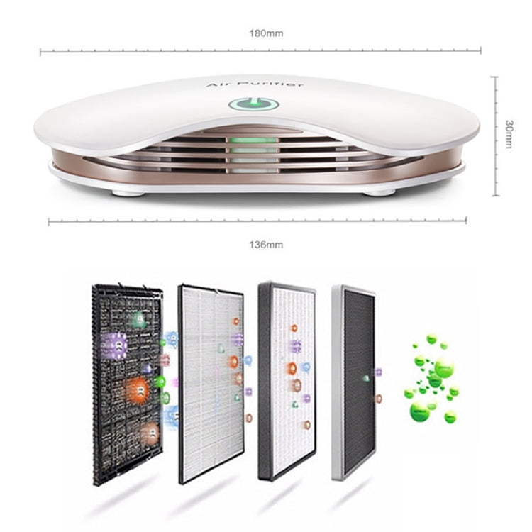 BL-001 Car / Household Smart Touch Control Air Purifier Negative Ions Air Cleaner