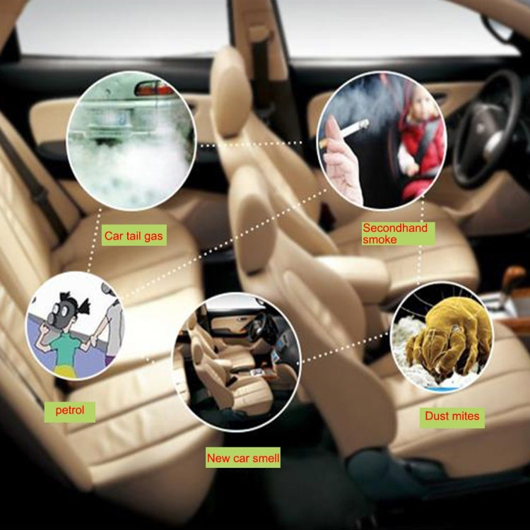 Car Cigarette Lighter Air Purifier Negative Lone Freshener Air Cleaner, Removes Pollen, Smoke, Bad Smell and Odors For Auto and Indoor