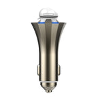 A8 3 in 1 Bluetooth Earphone & Safety Hammer & Car Charger, Support Hands-free Call & USB Quick Charger Function