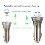 A8 3 in 1 Bluetooth Earphone & Safety Hammer & Car Charger, Support Hands-free Call & USB Quick Charger Function