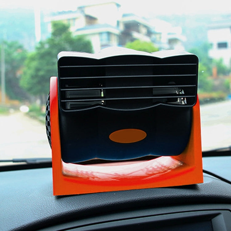 HX-T302 DC 24V 7W Portable Vehicle Cooling Fan Low Noise Silent Cooler Air Conditioner, 2 Speeds Adjustable, Random Color Delivery