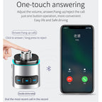 BC42 Bluetooth 5.0 Multi-function Car Colorful Atmosphere Lamp MP3 Player, Support TF Card & U Disk & FM