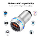 ACC-581 PD 20W + QC3.0 Type-C / USB-C + USB Fast Charging Car Charger