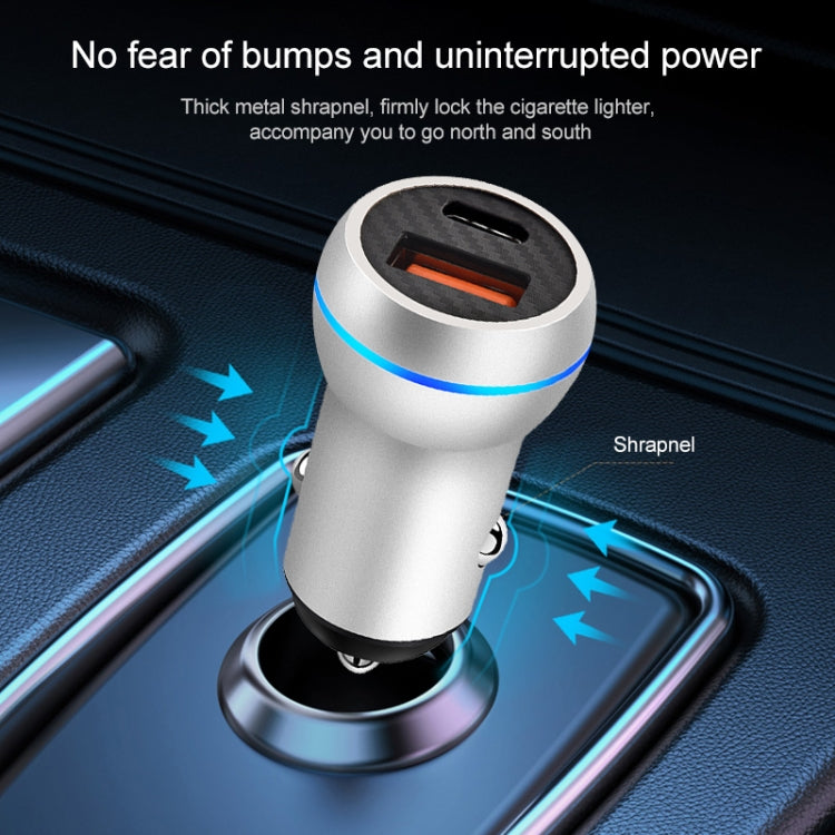 ACC-581 PD 20W + QC3.0 Type-C / USB-C + USB Fast Charging Car Charger
