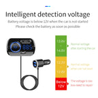 BC49BQ Car Digital Radio Receiver Bluetooth MP3 Player FM Transmitter Voice Assistant QC3.0 Quick Charger