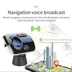 BC49BQ Car Digital Radio Receiver Bluetooth MP3 Player FM Transmitter Voice Assistant QC3.0 Quick Charger