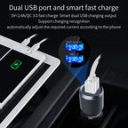 BC49BQ Car Digital Radio Receiver Bluetooth MP3 Player FM Transmitter Voice Assistant QC3.0 Quick Charger