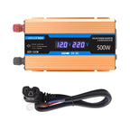 Carmaer 48V to 220V 500W Car Multi-function Double Digital Display Inverter Household Power Converter