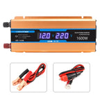 Carmaer 12V to 220V 1600W Car Multi-function Double Digital Display Inverter Household Power Converter