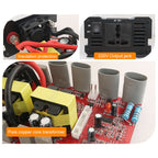 Carmaer 48V to 220V 1200W Double Socket Car Double Digital Display Inverter Household Power Converter