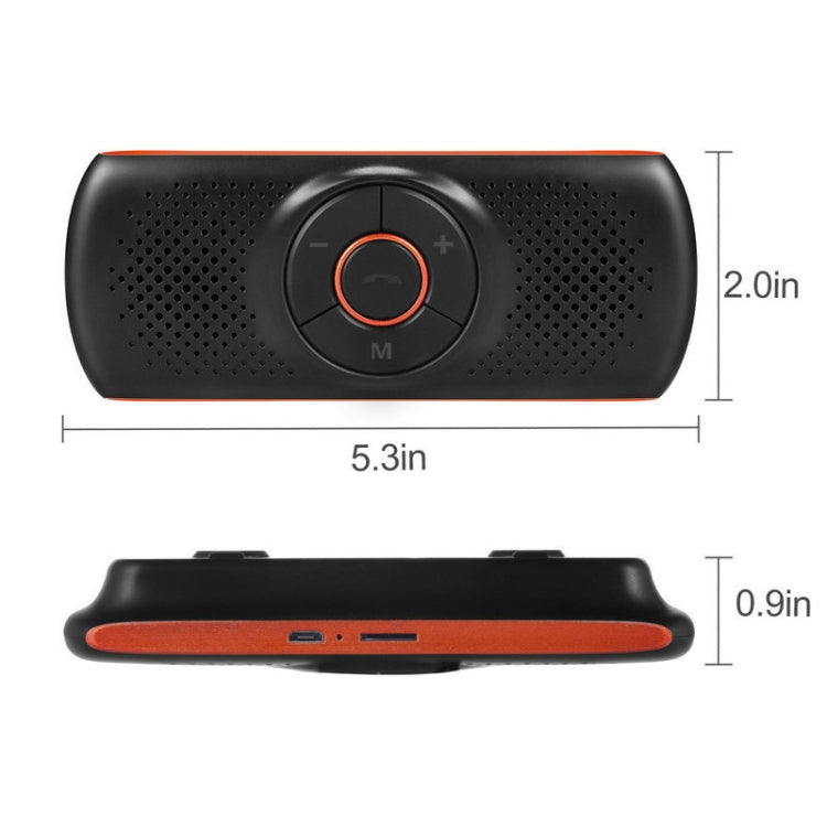 T826 Car Bluetooth Wireless MP3 Player FM Player for Sun Visor