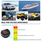 Universal Car Super Quick Dual Port USB Charger Power Outlet Adapter with LED Digital Voltmeter