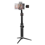AFI V5 Smooth 3-Axis Handheld Aluminum Brushless Gimbal Stabilizer with Tripod Mount & Fill Light for Smartphones within 6 inch, Support Face Tracking