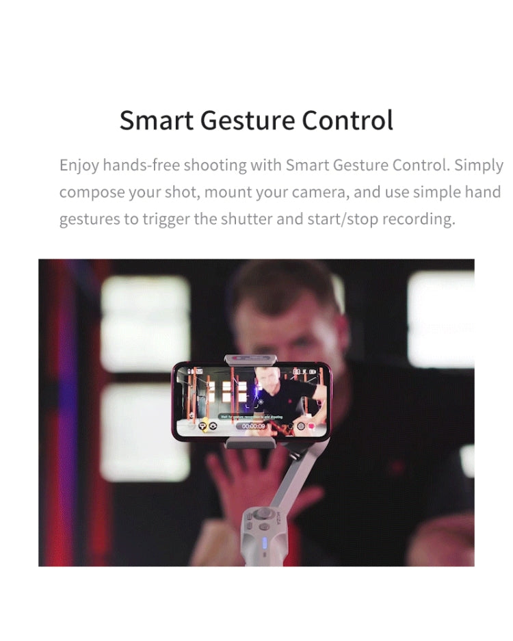 MOZA Mini MX 3 Axis Foldable Handheld Gimbal Stabilizer for Action Camera and Smart Phone