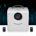 W-S1 10W Children Video Projector 30 Lumens HD 1080P LCD Technology, Support AV / USB / Mini SD Card / HDMI / Audio