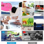 W-S1 10W Children Video Projector 30 Lumens HD 1080P LCD Technology, Support AV / USB / Mini SD Card / HDMI / Audio