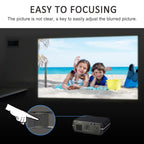 DH-A10 5.8 inch LCD Screen 4200 Lumens 1280 x 800P HD Smart Projector with Remote Control,Android 6.0 OS, Support WiFi, Bluetooth,HDMIx2, USBx2, VGA, AV IN/RCA, RJ45, LAN