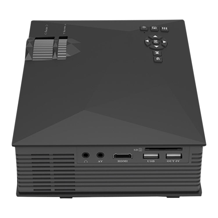 UC68 80ANSI 800x400 Home Theater Multimedia HD 1080P LED Projector,  Support USB/SD/HDMI/VGA/IR