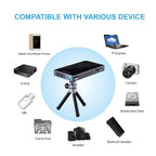 P8I 854x480 100LM Mini Portable Multimedia DLP Projector