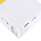 YG-300 0.8-2M 24-60 inches 400-600 Lumens LED Projector HD Home Theater with 3 in 1 Video Convert Cable & Remote Controller, Size: 12.6 x 8.6 x 4.6 cm, EU Plug