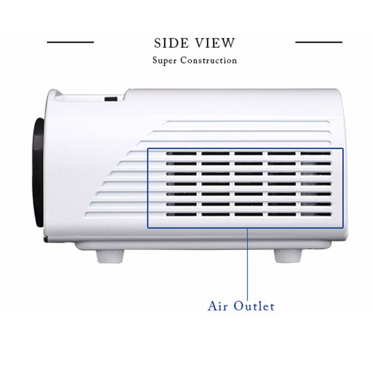 RD-805B 960*640 1200 Lumens Portable Mini LED Projector Home Theater with Remote Controller ,Support USB + VGA + HDMI + AV + TV