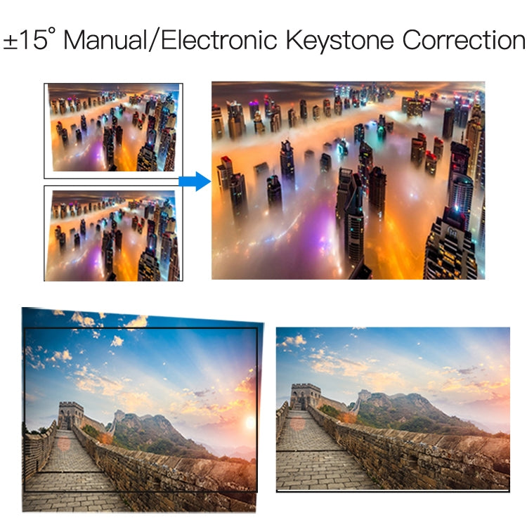 Wejoy L6 5 inch 200 ANSI Lumen 1920 x 1080P Android 6.0 HD Bluetooth 4.0 WiFi HD Smart Projector, Support AV / VGA / HDMI / 2 x USB / RJ45, 1G+8G