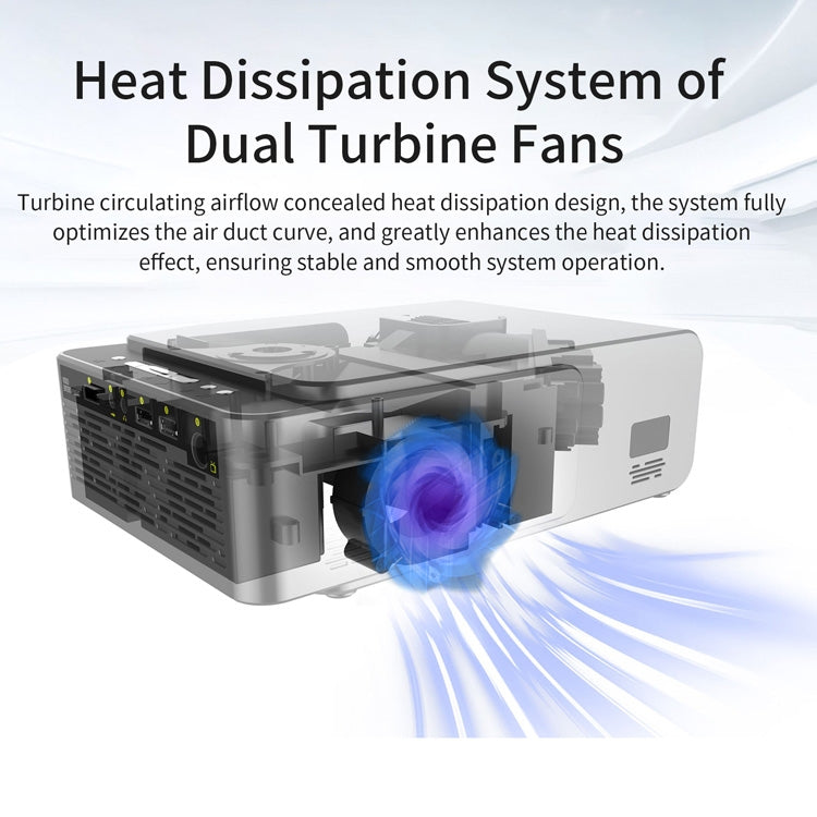 T5 100ANSI Lumens 800x400 Resolution 480P LED+LCD Technology Smart Projector, Support HDMI / SD Card / 2 x USB / Audio 3.5mm, Ordinary Version