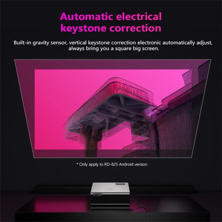 RD825 1280x720 2200LM Mini LED Projector Home Theater, Support HDMI & AV & VGA & USB, Mobile Phone Version
