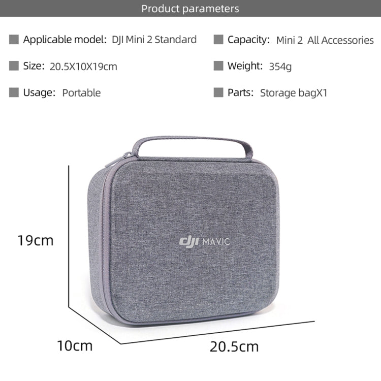 Original Portable Waterproof Nylon Box Case Storage Bag for DJI Mini 2 Drone