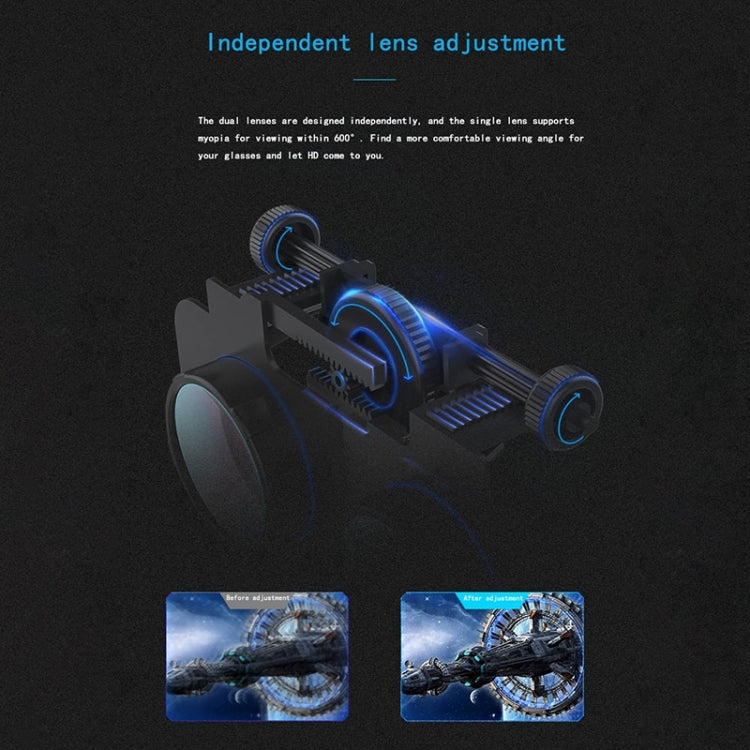 VR SHINECON G06EB Virtual Reality 3D Video Glasses Suitable for 4.7 inch - 6.1 inch Smartphone with HiFi Headset